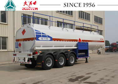 40000 Liters 3 Axles Fuel Tanker Trailer Carbon Steel Body For Wet Cargo Transport