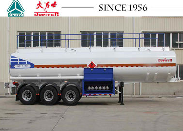 40000 Liters 3 Axles Fuel Tanker Trailer Carbon Steel Body For Wet Cargo Transport