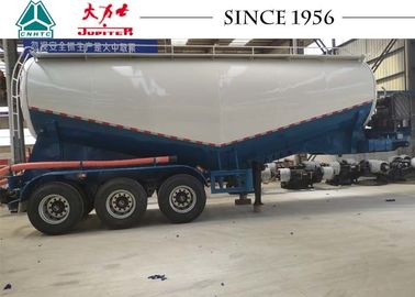 56 Tons 3 Axle Cement Hauling Trailers For Cement Plant , Bulk Cement Trailer